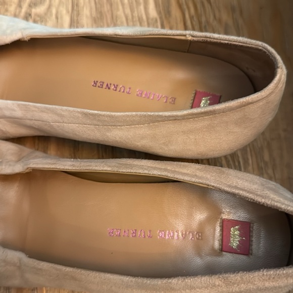 Elaine Turner 👸 Cream Heels Elegant Suede Pumps Fall Winter Comfy - Picture 2 of 7